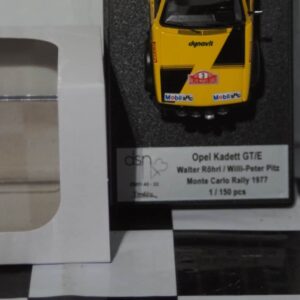 Trofeu opel kadett gt/e monte-carlo 1977 w.rohrl 1:43rd dsn1:43-22