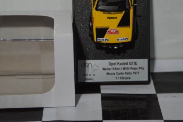 Trofeu opel kadett gt/e monte-carlo 1977 w.rohrl 1:43rd dsn1:43-22
