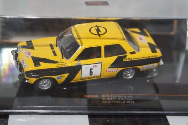 Ixo opel ascona a rally portugal 1974 opel team 1/43 rac383b