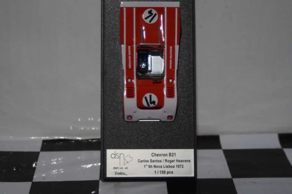 Trofeu chevron b21 6h nova lisboa 1972 c.santos 1:43rd scale dsn1:43-40