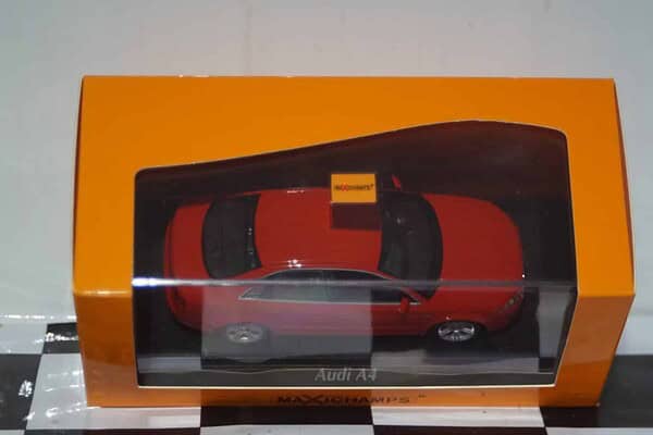 Maxichamps audi a4 red 2004 minichamps 1:43 940 014401