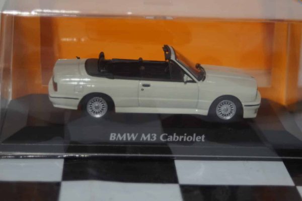 Maxichamps bmw m3 cabriolet white 1988 minichamps 1:43 940 020331