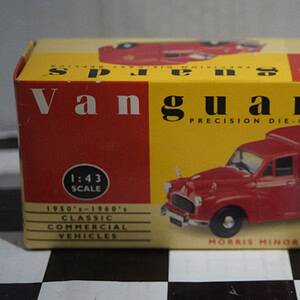 Vanguards morris minor van british road services va11012 red 1:43 scale