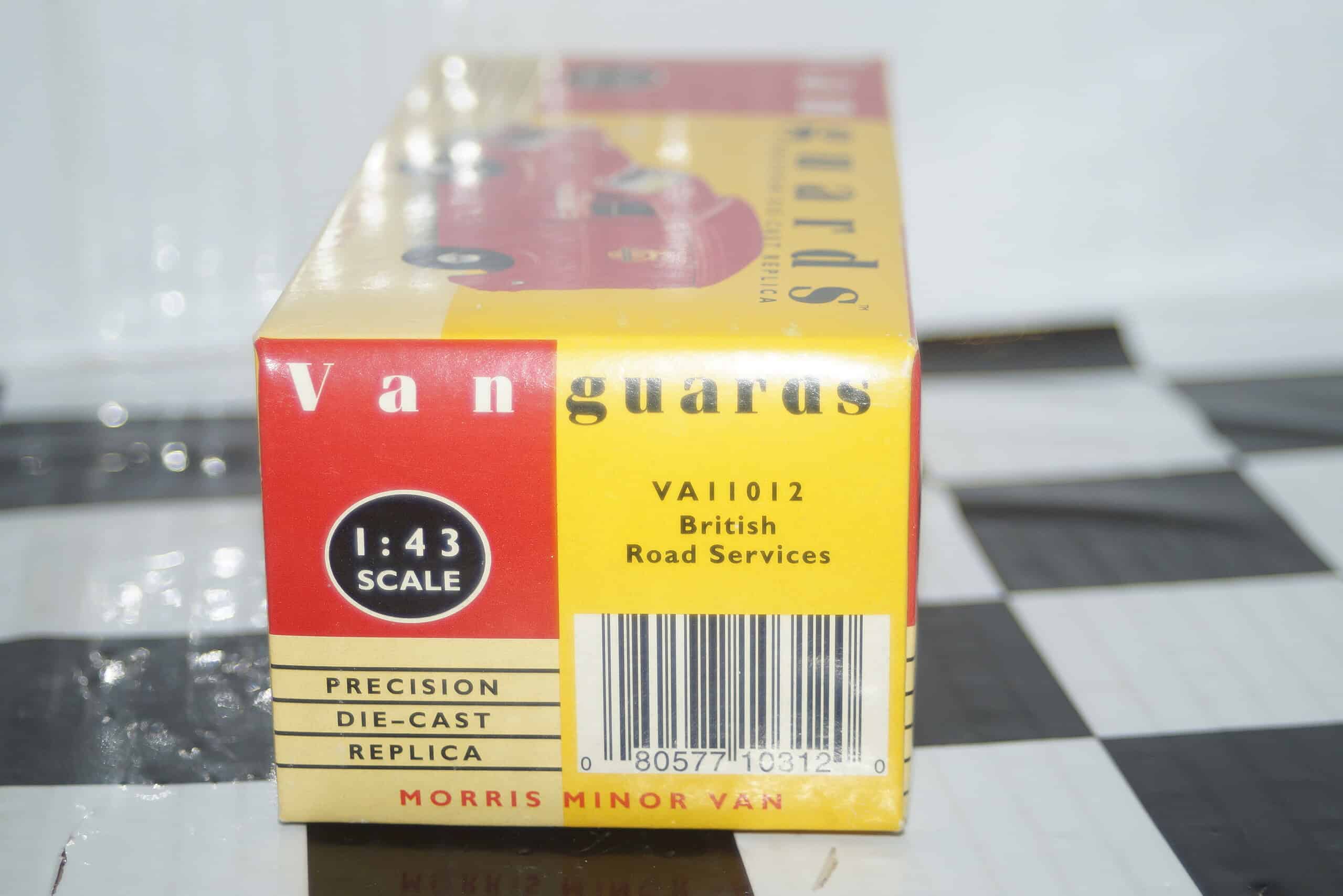 Vanguards morris minor van british road services va11012 red 1:43 scale