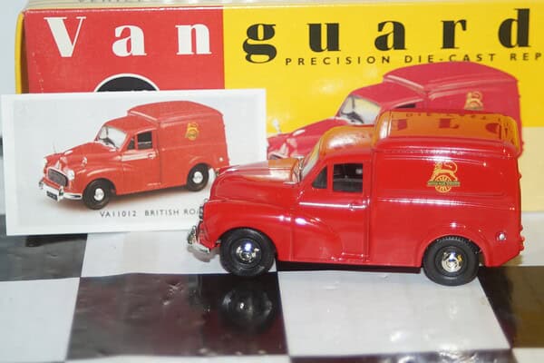 Vanguards morris minor van british road services va11012 red 1:43 scale