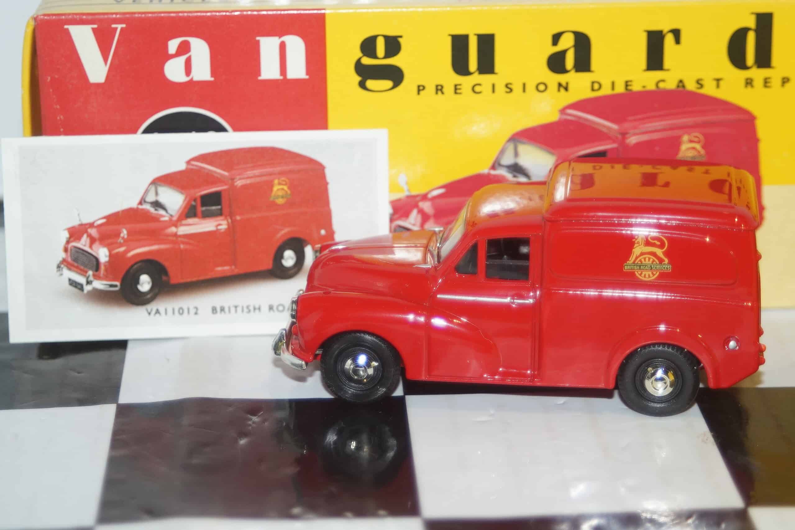 Vanguards morris minor van british road services va11012 red 1:43 scale