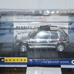 Corgi vanguards collector club peugeot 205 gti 1.9 chrome va12705 1:43 scale lcc38