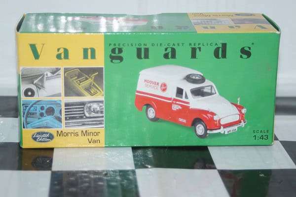 Vanguards morris minor van hoover va01117 white 1:43 scale