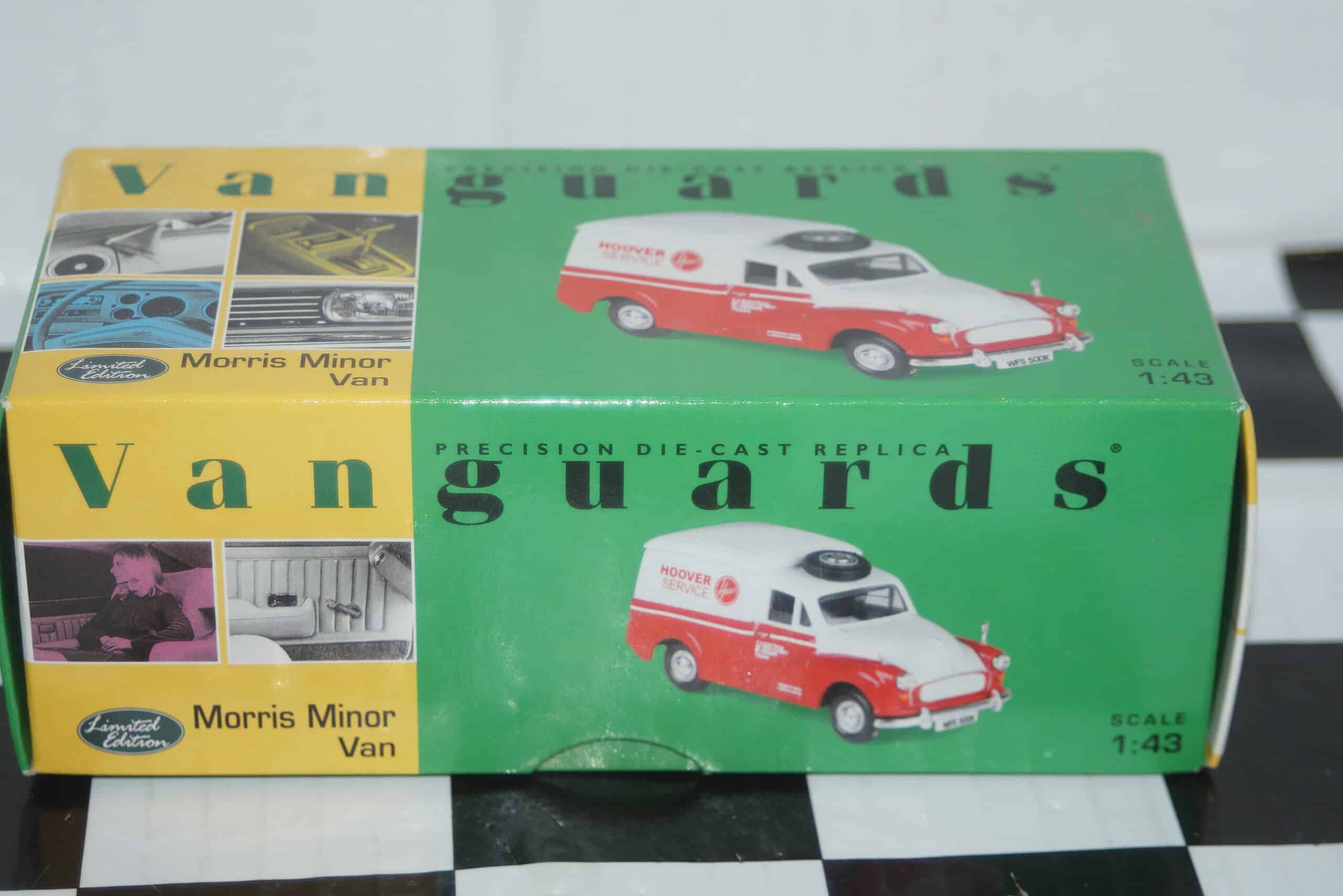 Vanguards morris minor van hoover va01117 white 1:43 scale