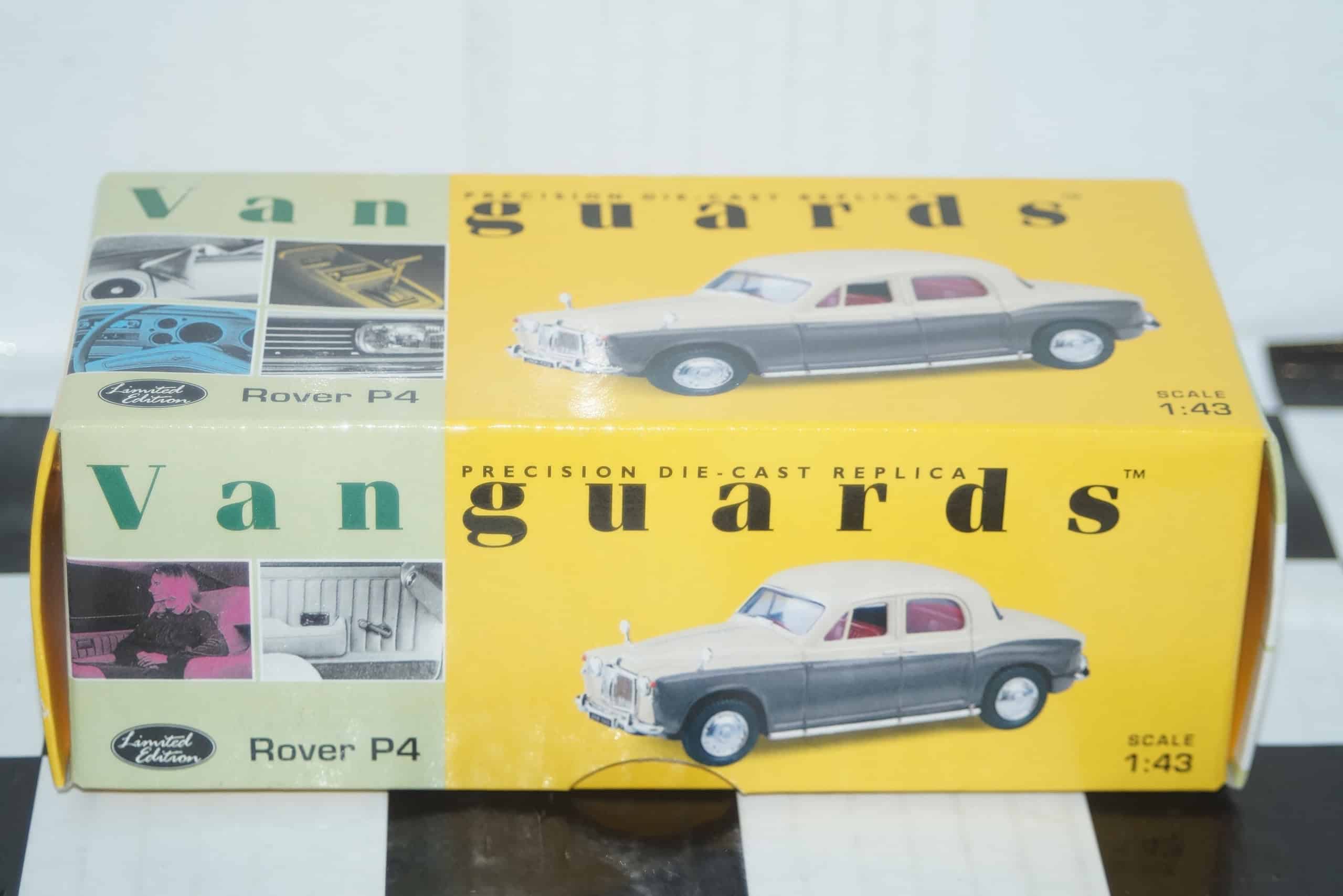 Vanguards rover p4 ivory/grey va19008 1:43 scale