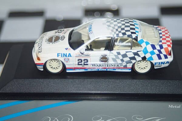 Minichamps bmw 318i world cup monza 1993 #4 duez 1:43 diecast 434932304