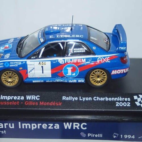 Altaya IXO Subaru Impreza 1/43 Rallye Lyon Charbonnieres 2002 Diecast