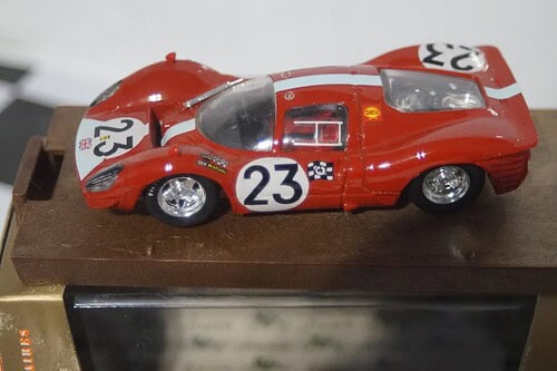 Brumm Ferrari 330-P4 1967 Lemans Attwood Red S016