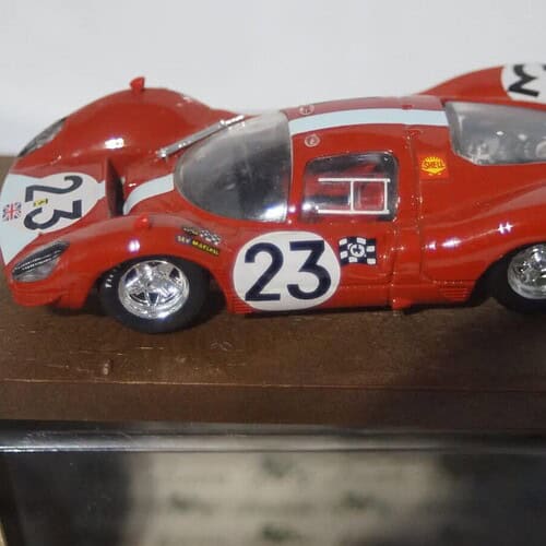 Brumm Ferrari 330-P4 1967 Lemans Attwood Red S016