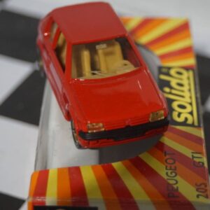 Solido peugeot 205 gti 1508 red 1:43rd