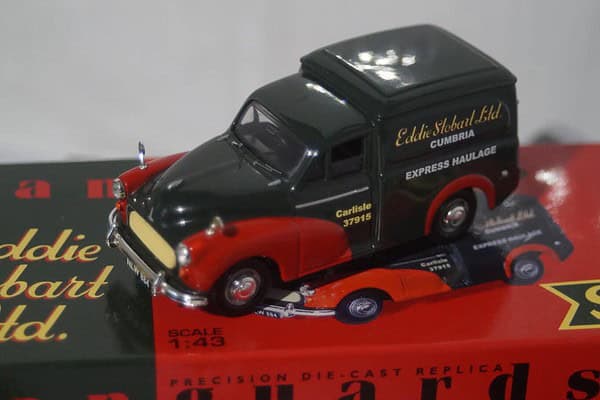 Morris minor van eddie stobart va01116 vanguards green 1/43 diecast