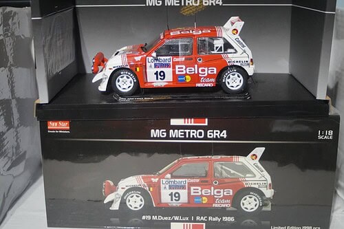 Sunstar mg metro 6r4 rac rally 1986 m.duez 5534 1:18