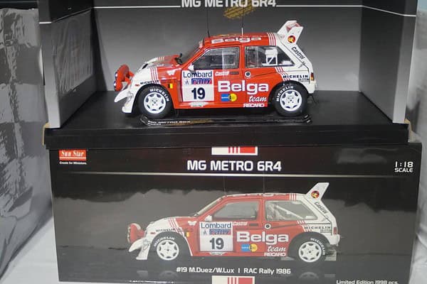 Sunstar mg metro 6r4 rac rally 1986 m.duez 5534 1:18