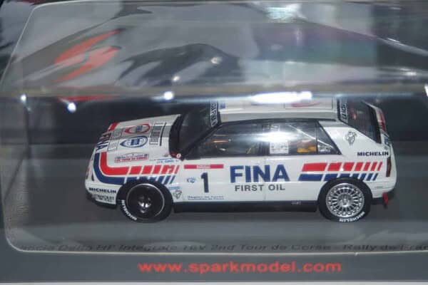 Spark lancia delta hf integrale 16v 2nd tour de corse 1991 d.auriol 1:43 resin s9009