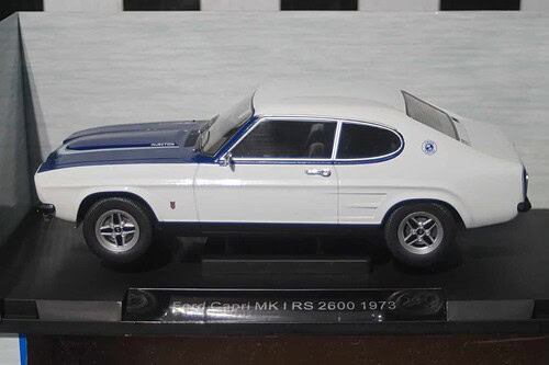 Model car group ford capri mk1 rs2600 white/blue mcg18294