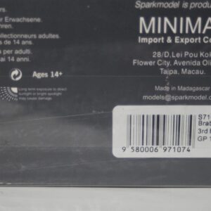 Spark brabham bt56 3rd belgian gp andrea de cesari 1987 1:43 resin s7107