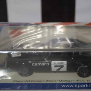 Spark chevrolet camaro winner bobby unser michigan iroc 1974 1:43 resin us171