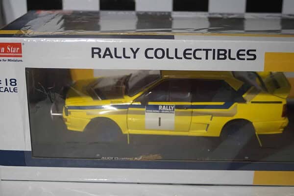 Sunstar audi quattro a2 winner hong kong-beijing rally 1986 s.blomqvist 1:18 scale 4255