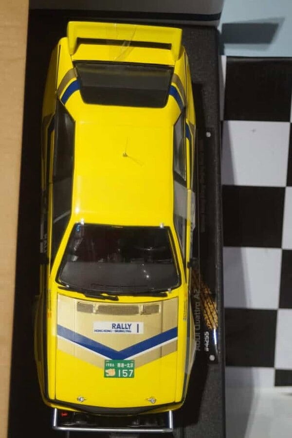 Sunstar audi quattro a2 winner hong kong-beijing rally 1986 s.blomqvist 1:18 scale 4255