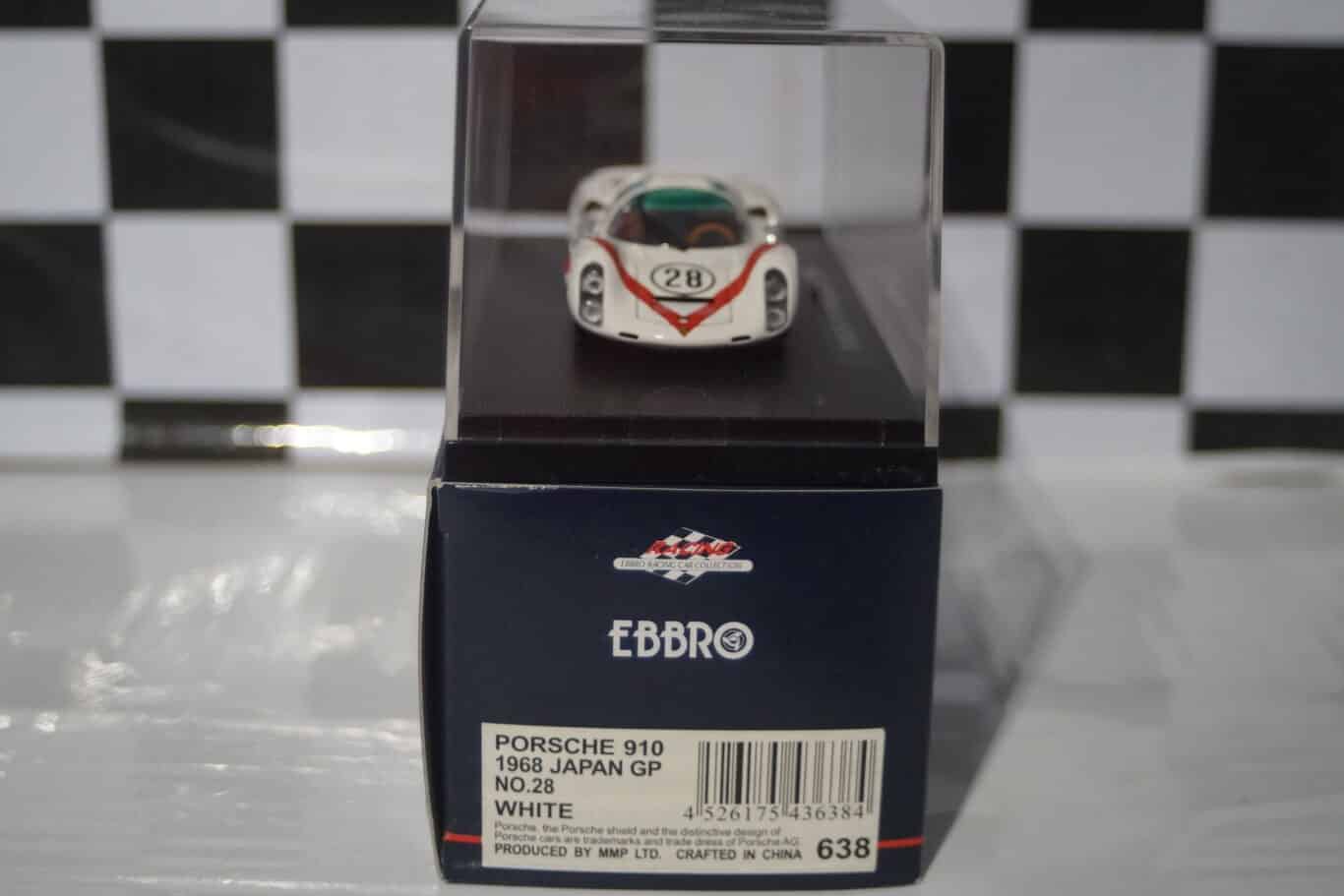 Ebbro Porsche 910 1968 Japan GP No28 Ref 638 1:43