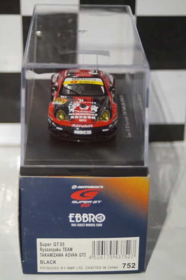 Ebbro porsche super gt 05 ryozanpaku team takamizawa advan gt3 ref 752 1:43 diecast