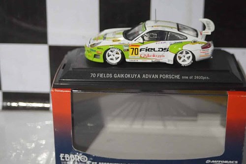 Ebbro 70 Fields Gaikokuya Advan Porsche JGTC 2004 Ref 599 1:43 Diecast