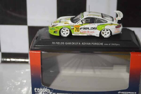 Ebbro 70 Fields Gaikokuya Advan Porsche JGTC 2004 Ref 599 1:43 Diecast