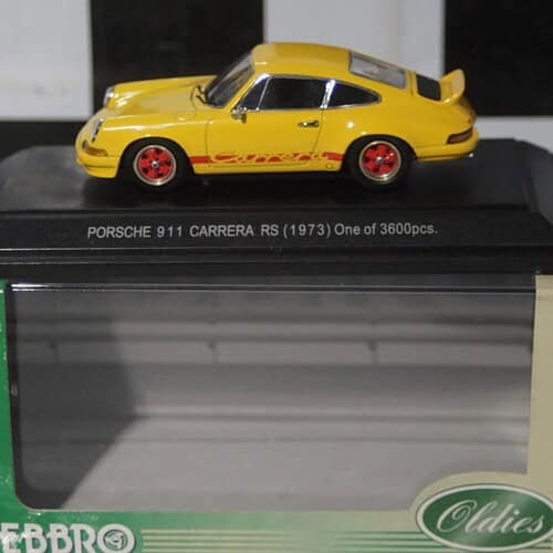 Ebbro Porsche 911 Carrera RS 1973 Yellow Ref 263 1:43 Diecast