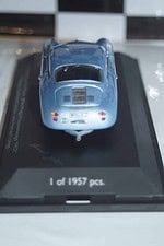 Schuco porsche caymen s in dark blue ref 04742 1/43