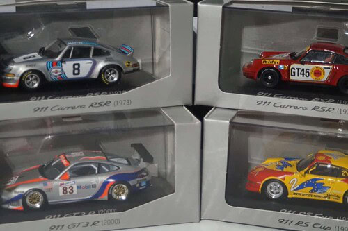 Minichamps porsche 911 carrera rs 4 car set 1/43rd wap 020 set 05