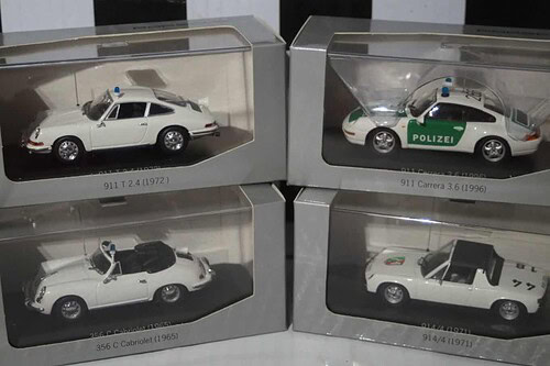 Minichamps Porsche Police cars 4 car set 1/43rd WAP 020 set 08
