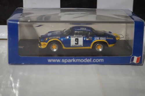 Spark Alpine A10 Turbo Vainqueur Critrium des Cevennes  1972 JL.Therier 1:43 Resin SF228