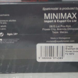 Spark brabham bt38 no2 winner hockenheim f2 1972 tim schenken 1:43 resin s7438