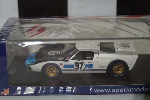 Spark ford gt40 mk2 2nd 24h daytona 1966 1:43 d.gurney resin us258