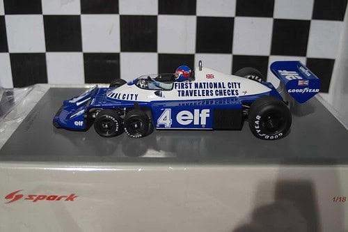 Spark Tyrell P34 No4 2nd Canadian GP 1977 Patrick Depailler 18S574 1/18 Resin