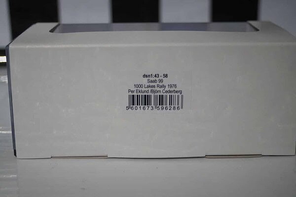 Trofeu saab 99 1000 lakes rally 1976 p.eklund 1:43rd scale dsn1:43-58