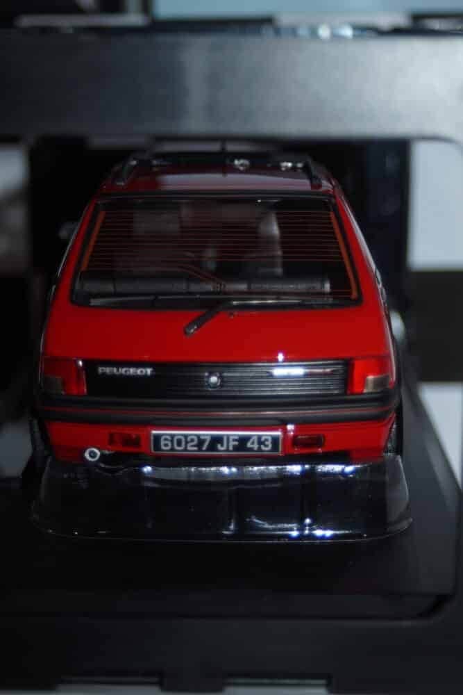 Norev 1/18 Scale 184848 - Peugeot 205 GTI 1.9 PTS Rims 1991 - Red