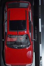 Norev peugeot 205 gti 1.9 pts rims 1991 red 1:18 scale 184848