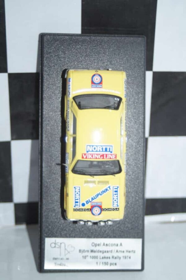Trofeu opel ascona 10th 1000 lakes rally 1974 bjorn waldegaard 1/43 dsn1:43-46