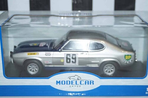 Model Car Group Ford Capri MK1 T-D-C 1969 J.F.Piot Silver/Blue MCG18298R