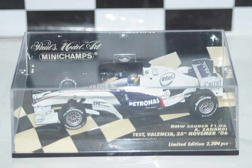 Minichamps BMW Sauber F1.06 Test Valencia A.Zanardi 400 060599 in 1:43