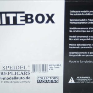 Whitebox opel / vauxhall corsa a sr silver 1:24 wb124136-o