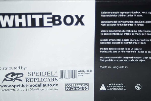 Whitebox opel / vauxhall corsa a sr silver 1:24 wb124136-o