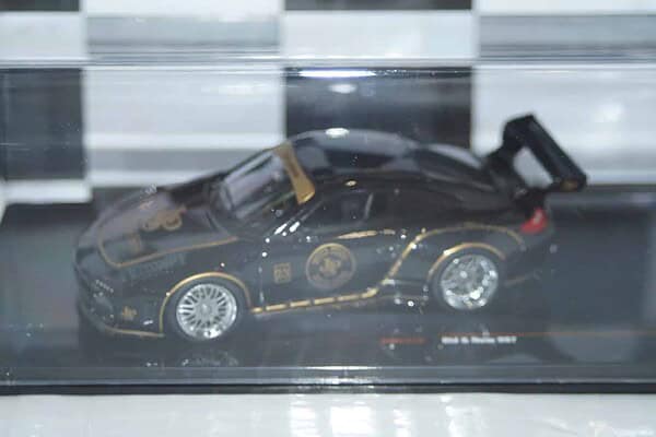 Ixo porsche 911(997) rhd old and new jps black diecast 1:43 moc319