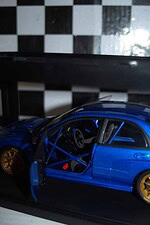 Subaru new age impreza wrc blue 2003 1:18 diecast autoart 80394